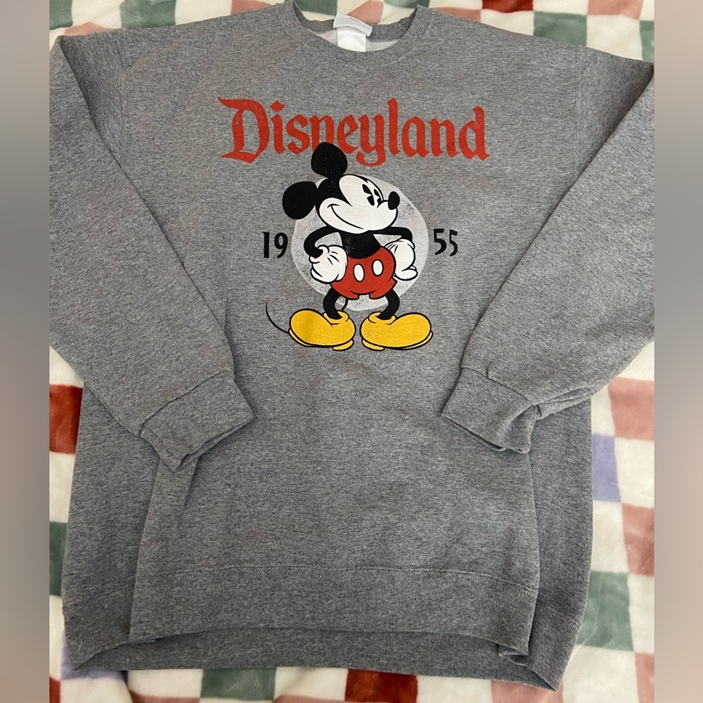 Disney Gray Mickey Mouse Sweatshirt size medium